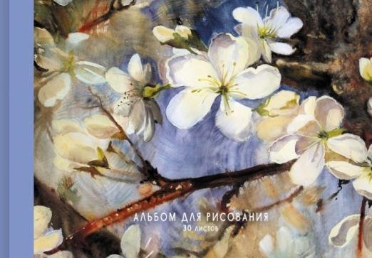 Альбом для рисования. Нежные цветы, А4, 30 листов