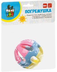 Игрушка разв.погрем. пласт., Шар, пастель, ВВ3058