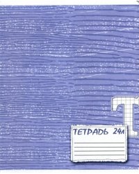 Тетрадь Текстура, 24 листа, клетка, в ассортименте