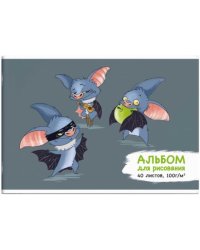 Альбом для рисования. Летучие мыши, А4, 40 листов
