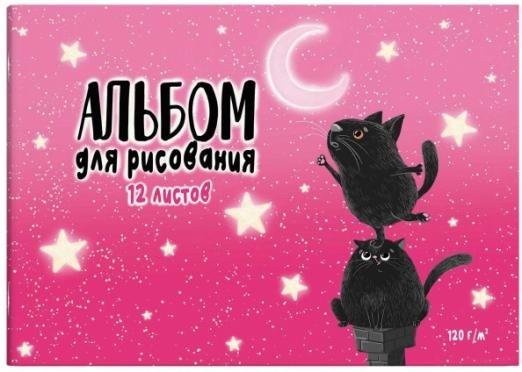 Альбом для рисования. Ночное приключение, А4, 12 листов