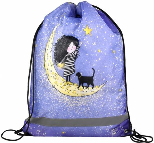 Мешок для сменной обуви. Девочка на луне Мешок для сменной обуви. Девочка на луне
