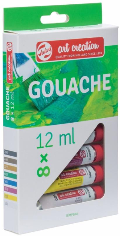 Гуашь Art Creation, 8 цветов, 12 мл