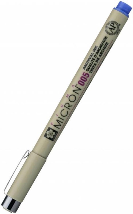 Ручка капиллярная Pigma Micron, синий