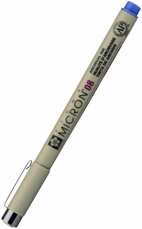 Ручка капиллярная Pigma Micron, синий