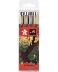 Набор капиллярных ручек Pigma Micron Van Gogh Museum, 4 штуки