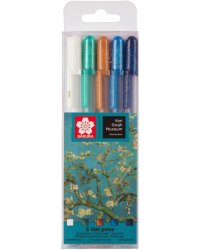 Набор гелевых ручек Gelly Roll Van Gogh Museum, 5 штук, цвет ассорти
