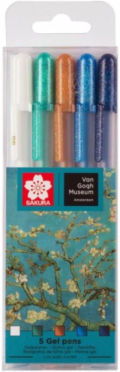Набор гелевых ручек Gelly Roll Van Gogh Museum, 5 штук, цвет ассорти