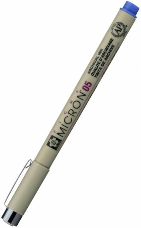 Ручка капиллярная Pigma Micron, синий