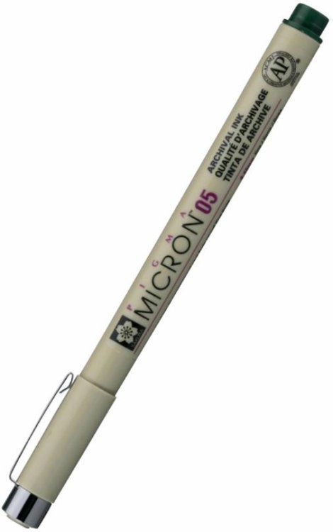 Ручка капиллярная Pigma Micron, хаки