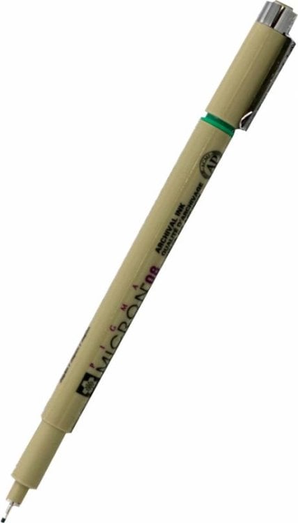 Ручка капиллярная Pigma Micron, зеленый