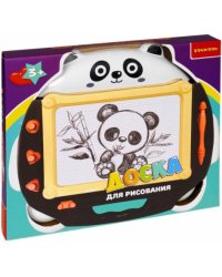 Доска для рисования со стилусом и 3 печатями. Панда