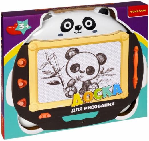 Доска для рисования со стилусом и 3 печатями. Панда