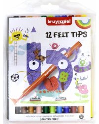 Фломастеры Bruynzeel Kids, 12 цветов
