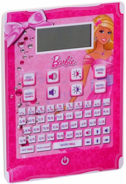 Обложка книги «Обучающий планшет русско-английский. Barbie, 120 функций, вертикальный», ISBN 4602010361209