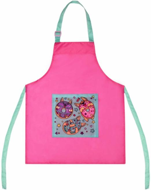 Фартук Фартук для уроков труда и рисования. Корги пончики