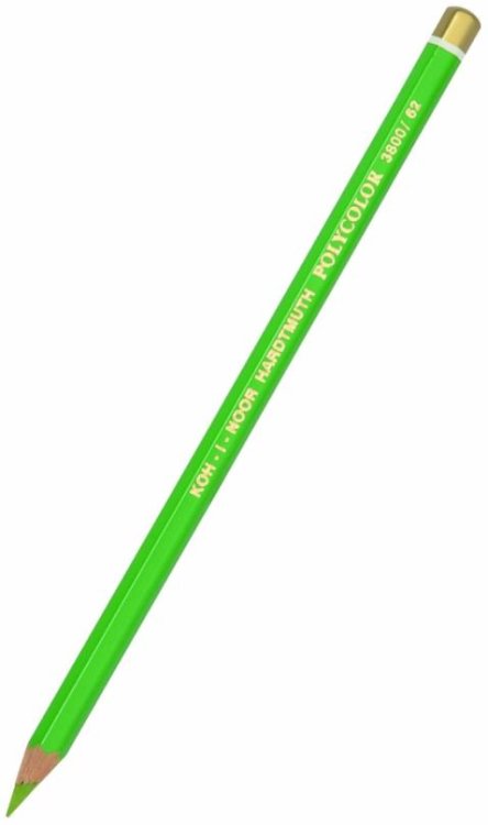 Карандаш цветной художественный Polycolor 3800/62, яблочный зеленый