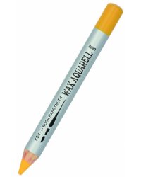 Карандаш восковой акварельный Wax aquarell 8280/4, желтый темный