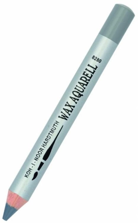 Карандаш восковой акварельный Wax aquarell 8280/35, серый платиновый