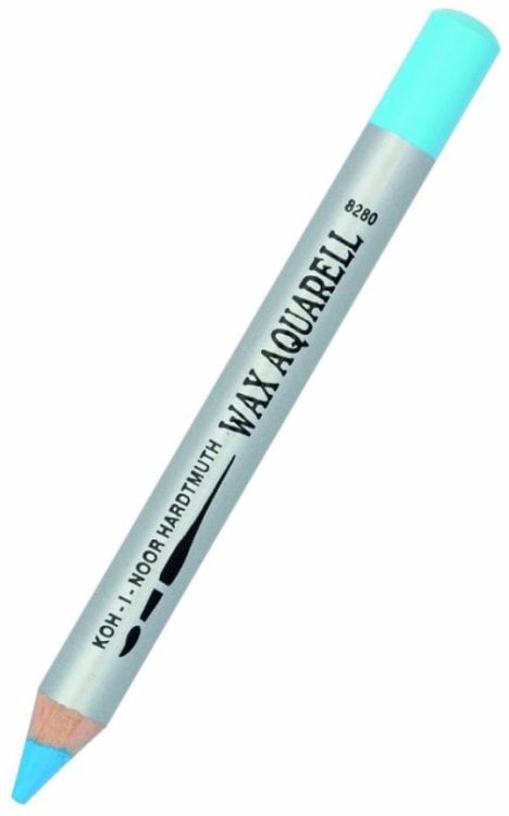 Карандаш восковой акварельный Wax aquarell 8280/15, прозрачный синий