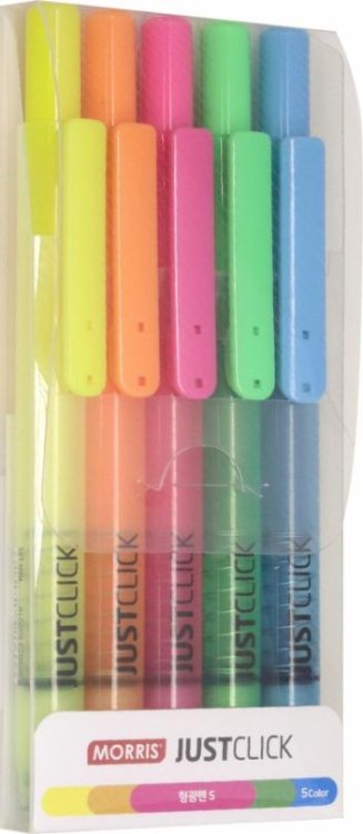 Набор текстовыделителей автоматических Highlighter-S, 5 цветов