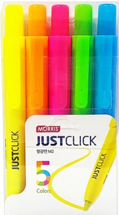 Набор текстовыделителей автоматических Highlighter-M, 5 цветов