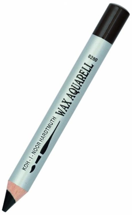 Карандаш восковой акварельный Wax aquarell 8280/33, коричневый темный