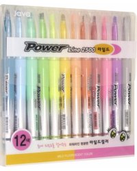 Набор текстовыделителей Рower Line, 12 цветов