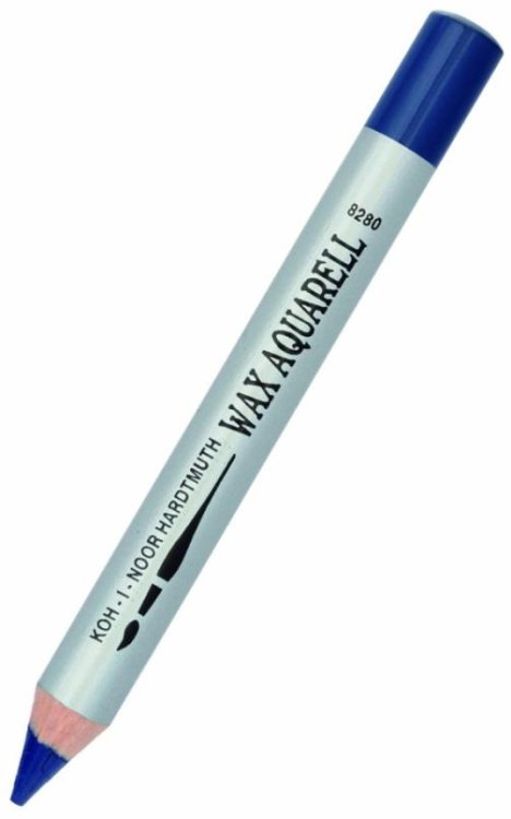 Карандаш восковой акварельный Wax aquarell 8280/20, прусский синий