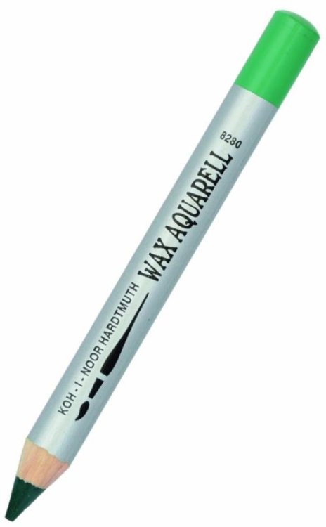 Карандаш восковой акварельный Wax aquarell 8280/59, зеленый настоящий