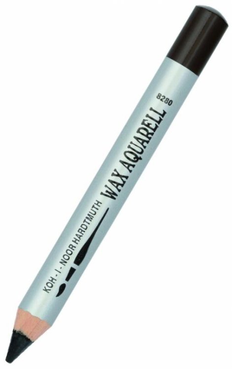 Карандаш восковой акварельный Wax aquarell 8280/68, умбра жженая