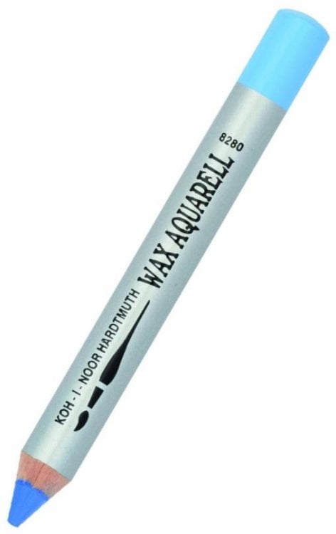 Карандаш восковой акварельный Wax aquarell 8280/16, церулеум синий