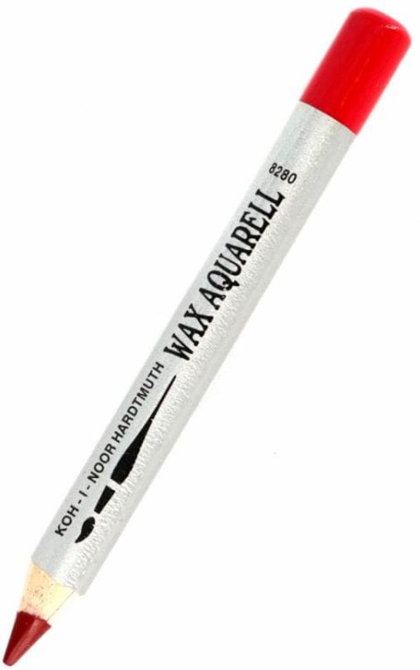 Карандаш восковой акварельный Wax aquarell 8280/132, карминовый красный