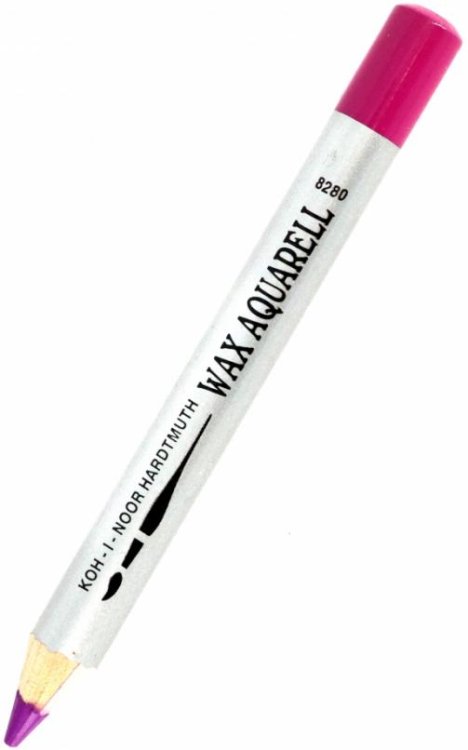 Карандаш восковой акварельный Wax aquarell 8280/178, фиолетовый красноватый