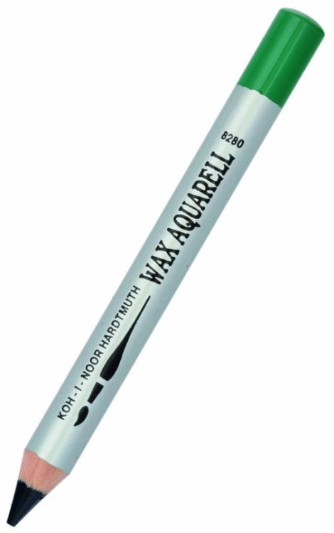 Карандаш восковой акварельный Wax aquarell 8280/26, зеленый темный
