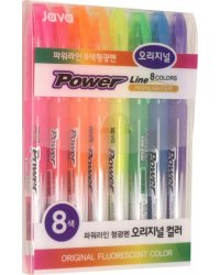 Набор текстовыделителей Рower Line, 8 цветов