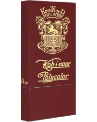 Карандаши цветные Polycolor Retro, 24 цвета, в подарочной упаковке