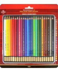 Карандаши акварельные Mondeluz 3724, 24 цвета
