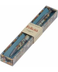 Ручка шариковая автоматическая Felicita. Фантазия. Кораллы, 0.7 мм, синяя