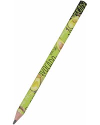 Карандаш чернографитовый HappyGraphix Jumbo. Avocado style. Yoga guru, 4В