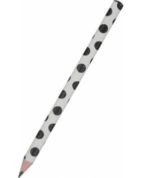 Карандаш чернографитовый HappyGraphix Jumbo. Black polka dots, 4В