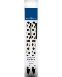 Набор из 2 синих шариковых ручек ArtClick. Black polka dots, 0.5 мм