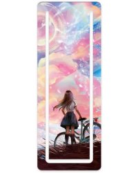 Закладка для книг картонная. Ванильное небо