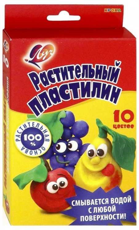 Обложка книги «Пластилин растительный, 10 цветов (25С1556-08)»