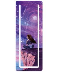 Закладка для книг картонная. На краю мира