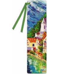 Закладка для книг картонная. Пейзаж