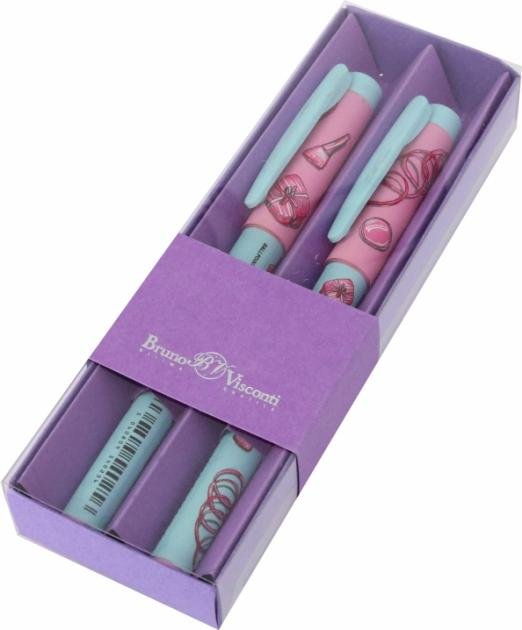 Обложка книги «Набор из 2 синих шариковых ручек FreshWrite. Life Style. Pink Dream, 0.7 мм»