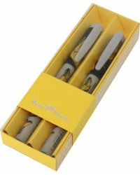 Набор из 2 синих шариковых ручек FreshWrite. Boots. Желтые ботинки, 0.7 мм