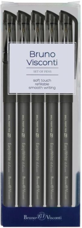 Обложка книги «Набор из 5 шариковых ручек EasyWrite. Ice, 0.5 мм, синий»