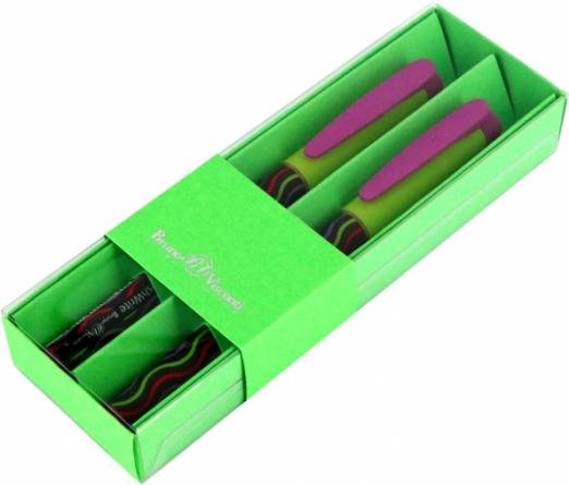 Обложка книги «Набор из 2 синих шариковых ручек FreshWrite. Яркая волна, 0.7 мм»